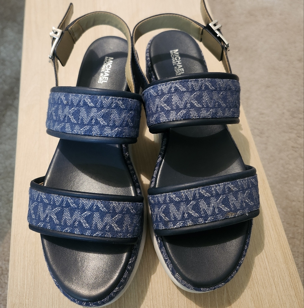 Michael Kors Blue Sandals